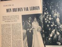 Retro-artikel &rdquo;Furstebr&ouml;llopet i Luxemburg&rdquo; fr&aring;n 1953