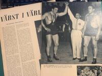 Retro-artikel &rdquo;Svenske Bertil Antonsson i brottnings-VM&rdquo; fr&aring;n 1953