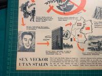 Retro-karta &rdquo;Sex veckor utan Stalin&rdquo; fr&aring;n 1953