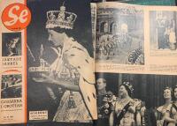 Retro-artikel &rdquo;Nykr&ouml;nta Elizabeth II. V&auml;rldens st&ouml;rsta show i praktfulla bilder&rdquo; fr&aring;n 1953