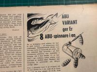 Retro-annons &rdquo;ABU Variant ger er 8 ABU-spinnare i ett&rdquo; fr&aring;n 1953