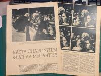 Retro-artikel &rdquo;Chaplin tr&auml;ffar legendariska clownen Grock&rdquo; fr&aring;n 1953