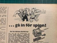 Retro-annons &rdquo;River Expert - sportfiskarens dr&ouml;m&rdquo; fr&aring;n 1953