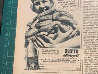Retro-annons &rdquo;Dom h&auml;r ska mamma l&auml;gga in i Slotts-&auml;ttiksprit&rdquo; fr&aring;n 1953