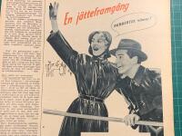 Retro-annons &rdquo;En j&auml;tteframg&aring;ng - Rubbertex fr&aring;n &Aring;m&aring;l&rdquo; fr&aring;n 1953