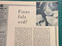 Retro-artikel &rdquo;Finns fula ord?&rdquo; fr&aring;n 1953