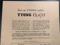 Retro-annons &rdquo;&Aring;ter en Ytong-nyhet&rdquo; fr&aring;n 1953