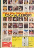 Retro-annons &rdquo;Svenska skivklubben Rock klassiker!&rdquo; fr&aring;n 1985