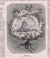Tr&auml;snitt &rdquo;V&auml;rldstr&auml;det yggdrasil&rdquo; ur tidskrift fr&aring;n 1879