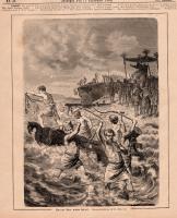 Tr&auml;snitt &rdquo;Xerxes l&aring;ter piska havet&rdquo; ur tidning fr&aring;n 1882