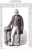Tr&auml;snitt &rdquo;Politikern Adolphe Thiers&rdquo; ur tidskrift fr&aring;n 1870