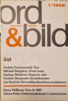 Ord & Bild - Nordisk kulturtidskrift - 1 / 1968 - Öst