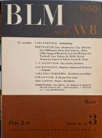 Bonniers Litter&auml;ra Magasin Mars 1959 &Aring;rg. 28 Nr 3