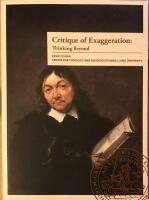 Critique of Exaggeration: Thinking Beyond. 