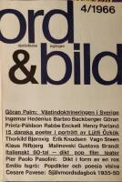 Ord & Bild - 4 / 1966 