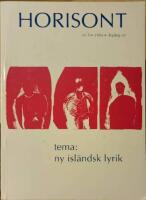 Horisont nr. 5 1994. Tema: Ny isl&auml;ndsk lyrik.