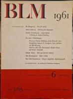 Bonniers Litter&auml;ra Magasin Juli-Augusti  1961 &Aring;rg. 30 Nr 6