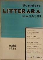 Bonniers Litter&auml;ra Magasin Mars 1935 &Aring;rg. 4 Nr 3