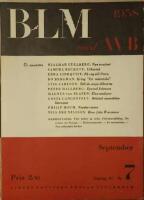 Bonniers Litter&auml;ra Magasin September 1958 &Aring;rg. 27 Nr 7