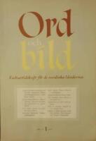 Ord & Bild  Nr 1 1958
