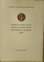 Meddelanden fr&aring;n Lunds universitets Historiska museum 1960