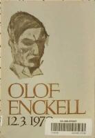 Festskrift till Olof Enckell 12. 2. 1970. 