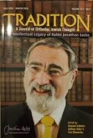 Tradition. A Journal of Orthodox Jewish Thought. Fall 2025 - Winter 2026. Volume: 57:4-58:1. Special Double Issue. The Intellectual Legacy of Rabbi Jonathan Sacks.