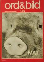 Ord & Bild 1 / 1978 - Mat