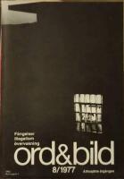 Ord & Bild 8 / 1977 - F&auml;ngelser illegalism &ouml;vervakning