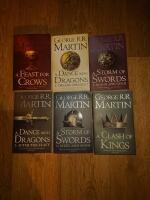 A fast for Crows A dance with Dragons A storm of Swords A Clash of Kings