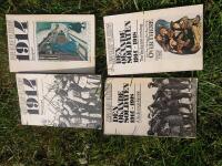 1914 V&aring;rens oro och Sarajevo Den ok&auml;nde soldaten 1914-1918 Alla de unga lejonen och The Yanks are coming