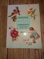 Miniature needle painting - embroidery vintage portraits, florals & birds