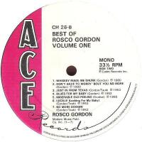 The best of Rosco Gordon Volume one