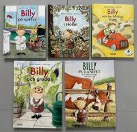 5 b&ouml;cker om BILLY: Billy och grodan + Billy p&aring; landet + Billy i skolan + Billy och den konstiga dagen + Billy p&aring; sjukhus