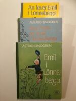 De tre Emil-b&ouml;ckerna, samtliga i originalupplaga