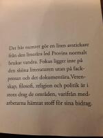 PROVINS. Norrl&auml;ndsk litter&auml;r tidskrift. NR 1, 2008. &rdquo;Tema Norrl&auml;ndska id&eacute;historier &ldquo; med CD-skiva &ldquo;Resan utan slut&rdquo;.