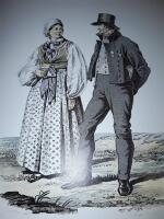  Ett &aring;r i Sverige : taflor af svenska almogens kl&auml;dedr&auml;gt, lefnadss&auml;tt och hemseder   Ett &aring;r i Sverige