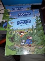 (3 barnb&ouml;cker ) Norris g&aring;r skallg&aring;ng + Norris och den blommiga skolv&auml;skan + Norris och Sunna p&aring; sopjakt / [f&ouml;rfattare: Karin Drangel ; illustrat&ouml;r: Arvid Steen].