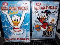 Kalle Ankas Pocket:  Nr 337 - " Plums i plurret" + Nr 368  - Kris? Vilken kris? (2 pocketb&ouml;cker)