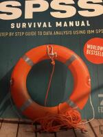 SPSS survival manual - a step by step guide to data analysis using IBM SPSS
