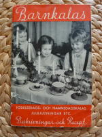 BARNKALAS. F&Ouml;DELSEDAGS- OCH NAMNSDAGSKALAS. JULBJUDNINGAR ETC. BESKRIVNINGAR OCH RECEPT