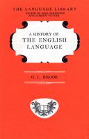 A History of The English Language