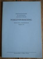 Folklivsforskning