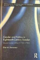 Gender and Politics in Eighteenth-Century Sweden