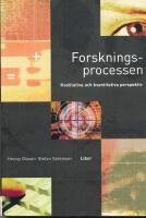Forskningsprocessen - Kvalitativa och kvantitativa perspektiv