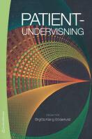 Patientundervisning