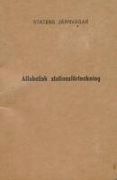 Statens J&auml;rnv&auml;garb Alfabetisk stationsf&ouml;rteckning