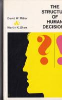 The structure of human decisions