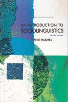 An introduction to sociolinguistics