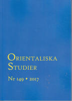 Orientaliska Studier Nr 149 2017
